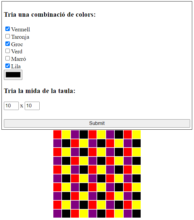 pràctica de colors